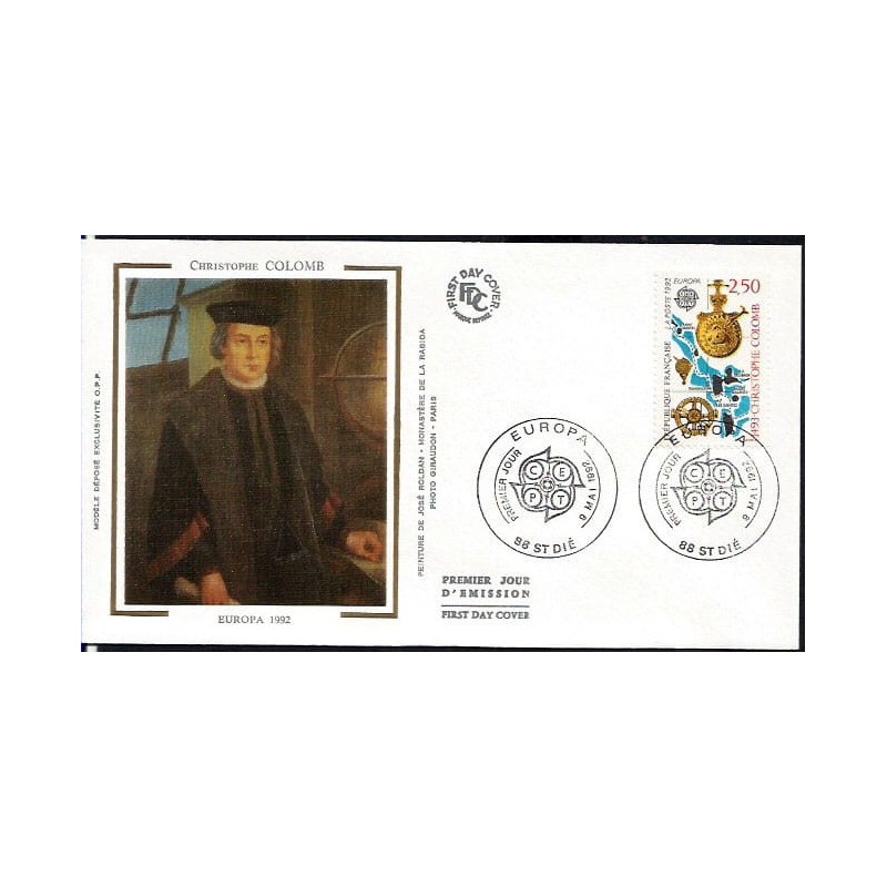 Francja 1992, EUROPA CEPT: Kolumb. FDC