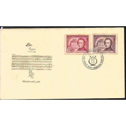 Czechosłowacja 1949, Muzyka: Chopin. FDC