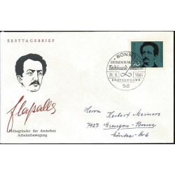 Niemcy 1964, F. Lassalle, socjalizm, Wrocław. FDC