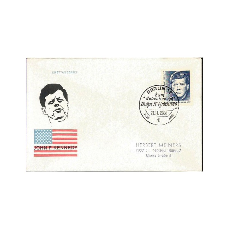 Niemcy 1964, Prezydent USA Kennedy. FDC