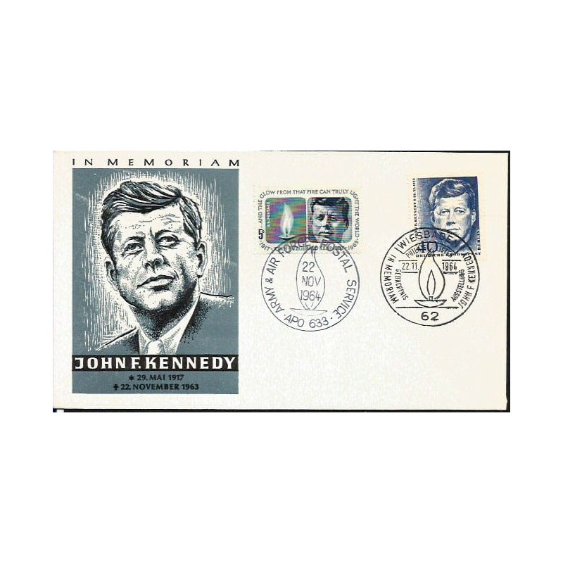 Niemcy 1964, Prezydent USA Kennedy. FDC