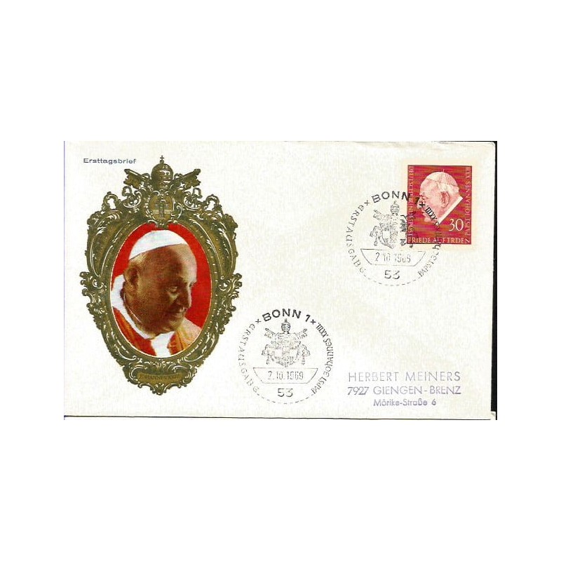 Niemcy 1969, Papież Jan XXIII. FDC