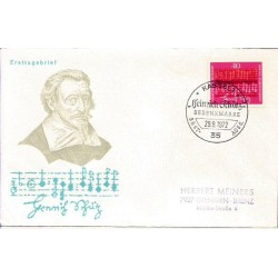 Niemcy 1972, Muzyka, H. Schutz. FDC