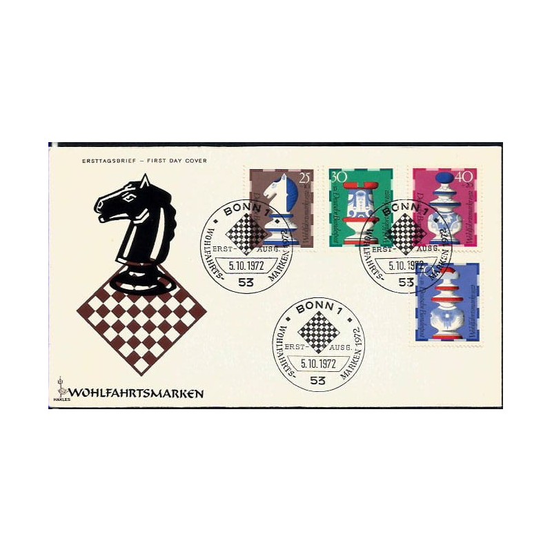 Niemcy 1972, Szachy. FDC