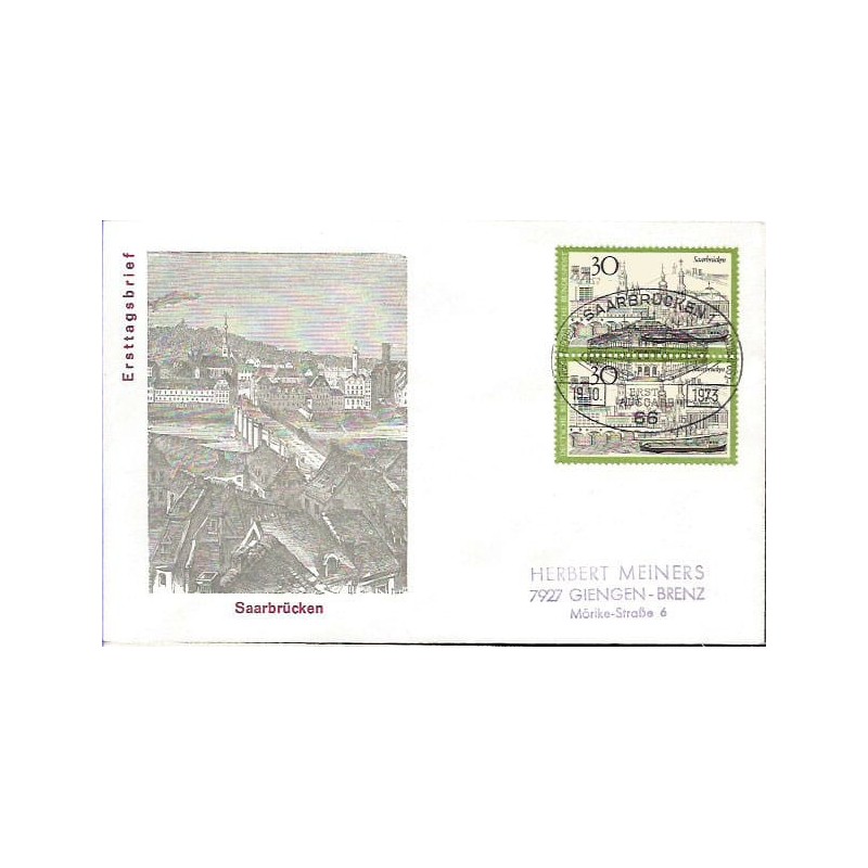 Niemcy 1973, Okręg SAAR. FDC