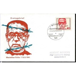 Niemcy 1973, Święty Maksymilian Kolbe, Auschwitz. FDC