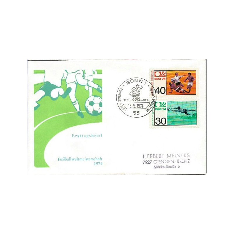 Niemcy 1974, Piłka nożna, MŚ. FDC Bonn