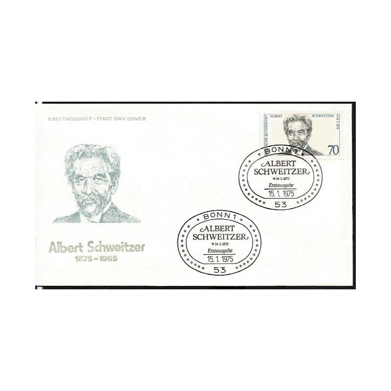 Niemcy 1975, A. Schweitzer, muzyka. FDC