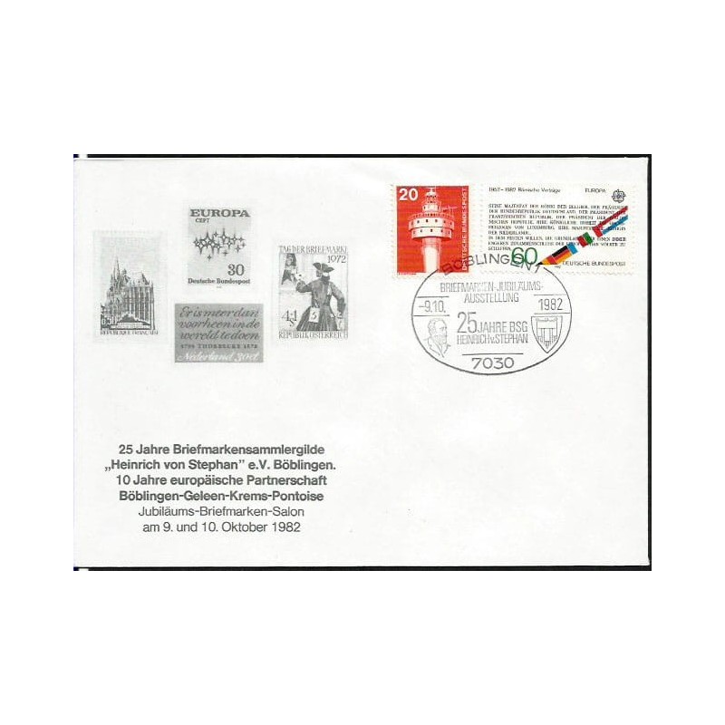 Niemcy 1982, H. von Stephan, UPU. Boblingen