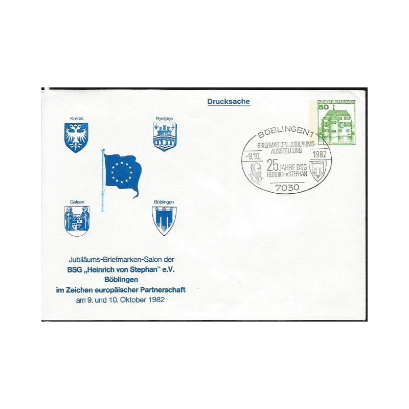 Niemcy 1982, H. von Stephan, UPU. Boblingen