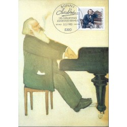 Niemcy 1983, J. Brahms, muzyka. Karta maksimum