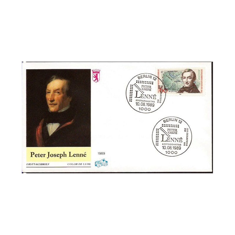 Niemcy 1989, P. J. Lenne, ogrody, ogrodnictwo, flora. FDC