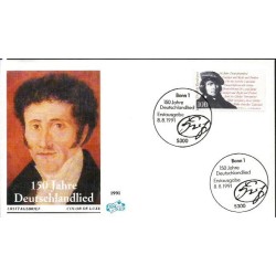 Niemcy 1991, Muzyka, hymn Deutschlandlied. FDC
