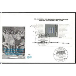 Niemcy 1995, Obozy koncentracyjne: Auschwitz, Kraków, Lublin, Stutthof, Majdanek, Warszawa. FDC