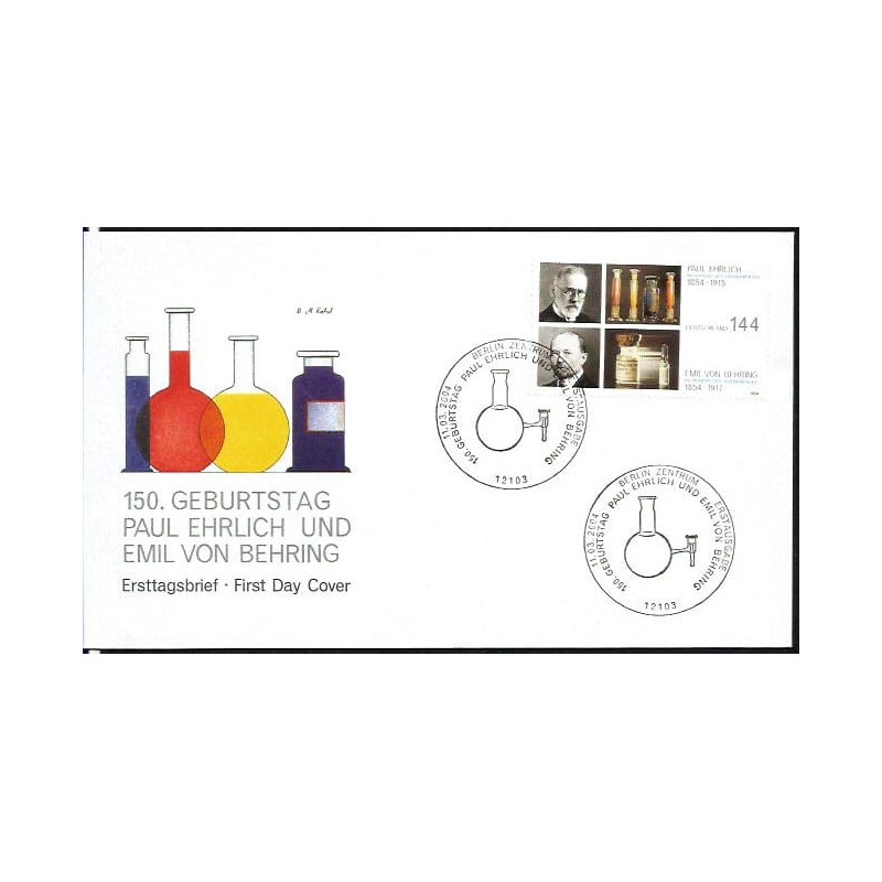 Niemcy 2004, Ehrlich i Behring, chemia, medycyna, Nobel. FDC
