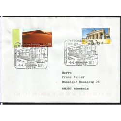 Niemcy 2011, Kolej, lokomotywa, dworzec. Kirchlengern