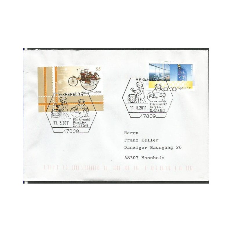 Niemcy 2011, Owca, strzyżenie owiec, bednarz, rzemiosło. Krefeld