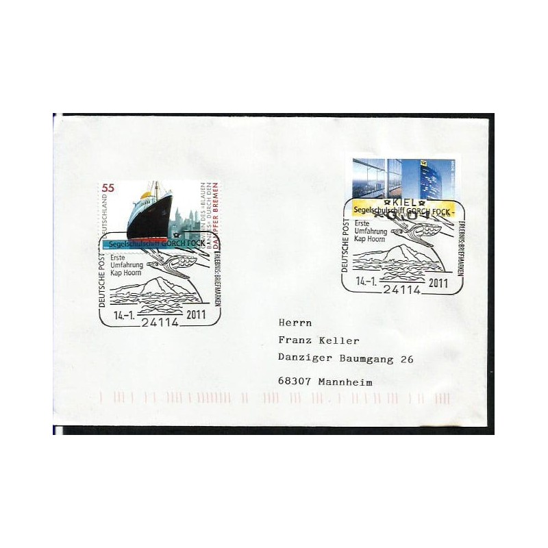 Niemcy 2011, Żaglowiec Gorch Fock, przylądek Horn. Kilonia