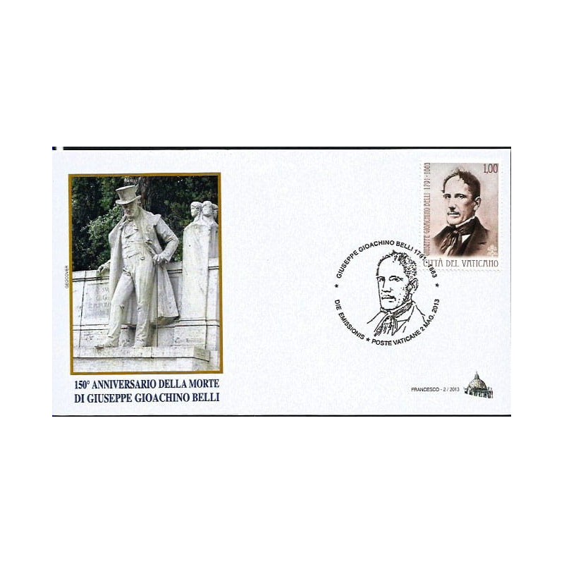 Watykan 2013, G. Belli, poezja, literatura. FDC