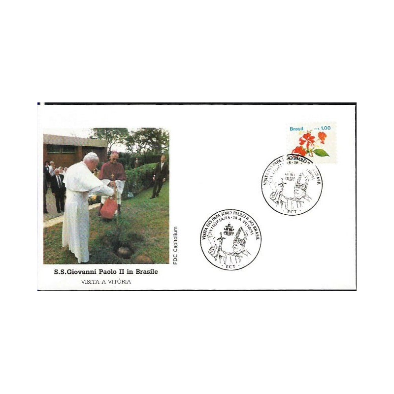 Brazylia 1991, Papież Jan Paweł II. Datownik
