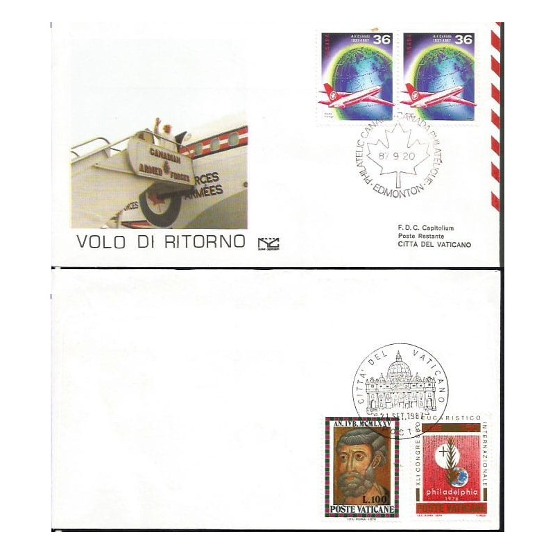 Kanada 1987, Papież Jan Paweł II. Lot