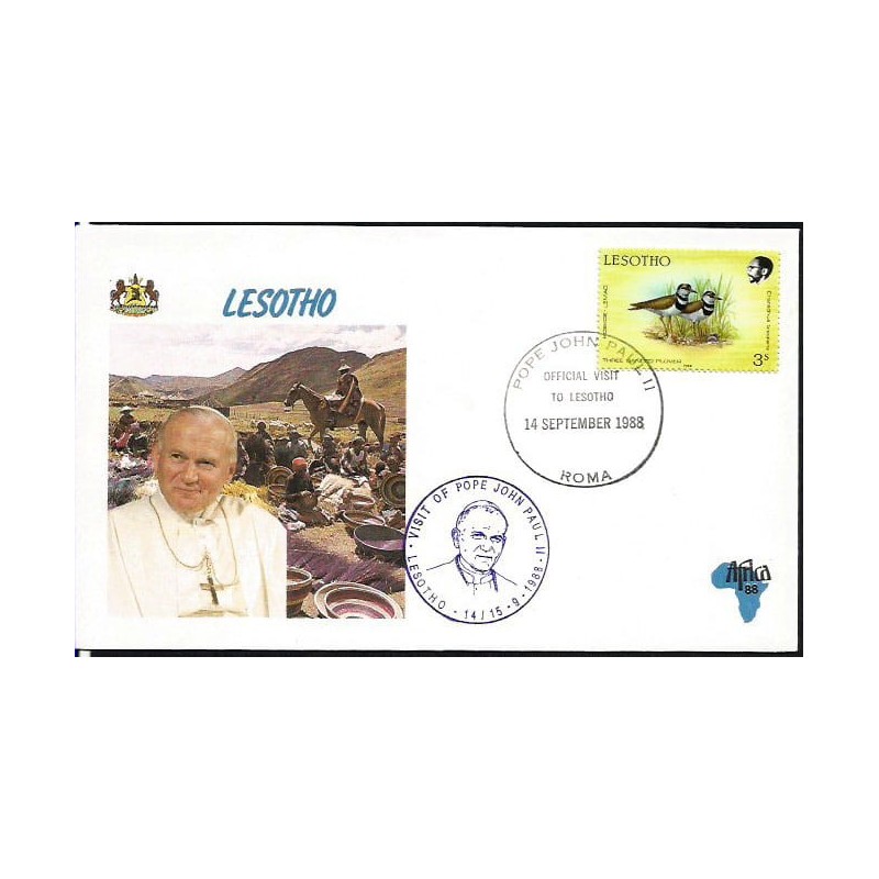 Lesotho 1988, Papież Jan Paweł II. Datownik