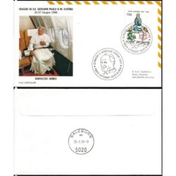 Watykan 1988, Papież Jan Paweł II, Austria. Lot