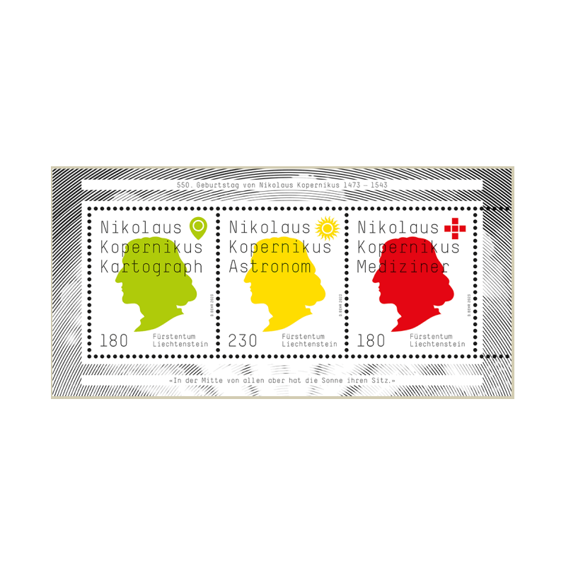 Liechtenstein 2023, Mikołaj Kopernik, 550. rocznica urodzin **