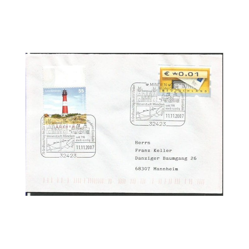 Niemcy 2007, Kolej, dworzec. Minden