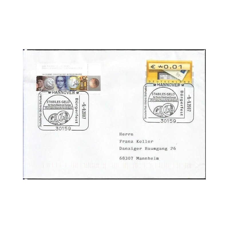 Niemcy 2007, Moneta, euro, bank. Hanower