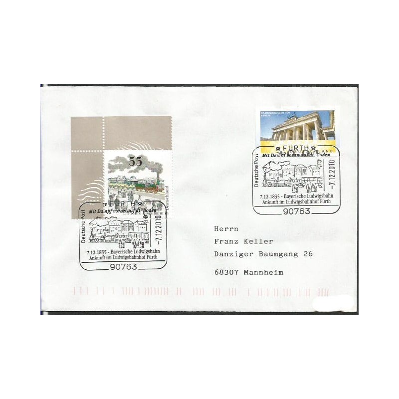 Niemcy 2010, Kolej, pociąg. Furth