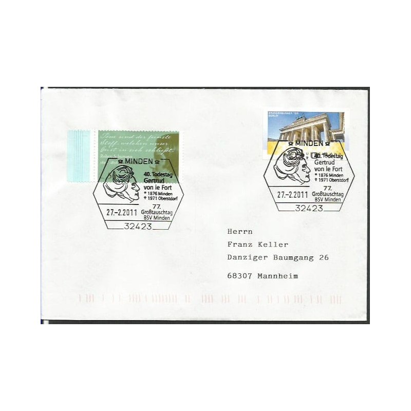 Niemcy 2011, Gertrud von Le Fort, literatura. Minden