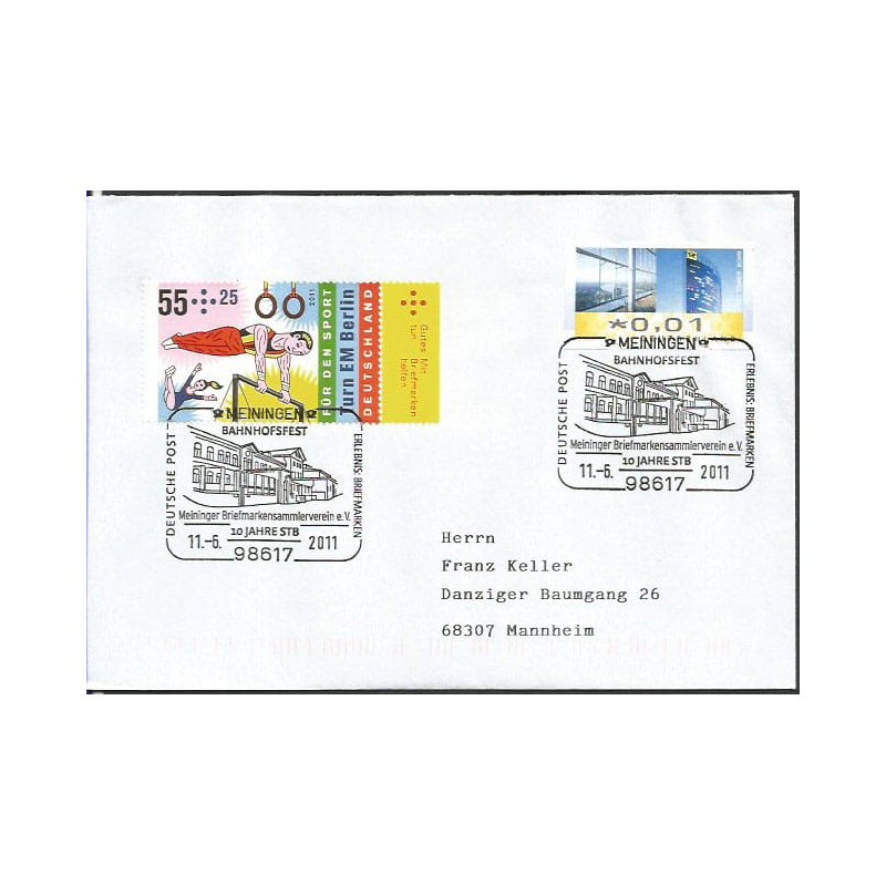 Niemcy 2011, Kolej, dworzec. Meiningen