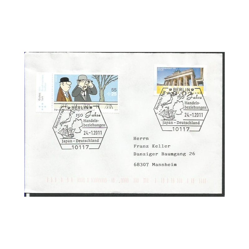 Niemcy 2011, Niemcy Japonia, statek, 150 lat handlu. Berlin
