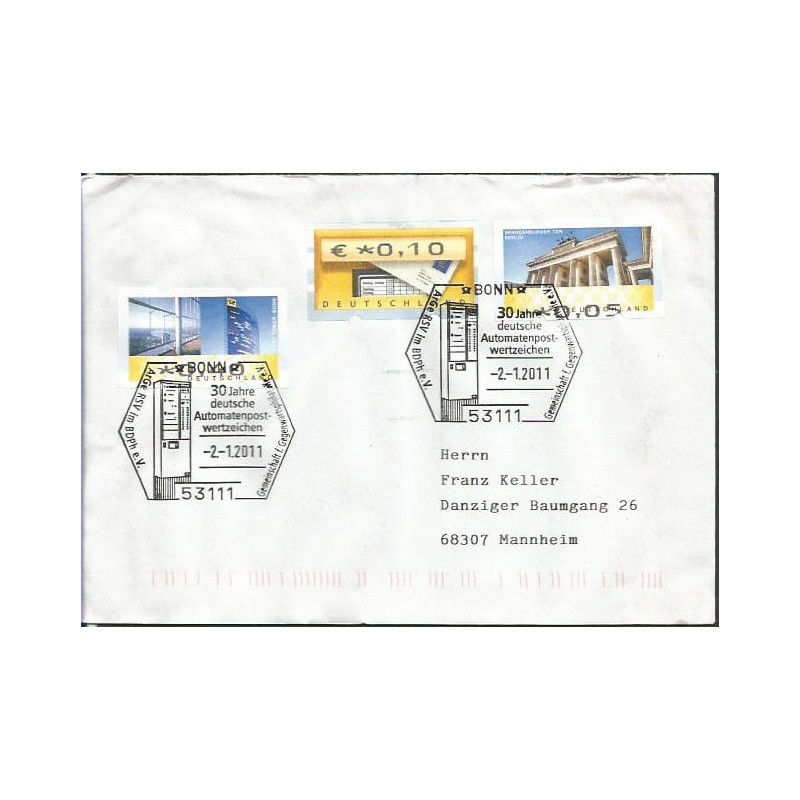 Niemcy 2011, Znaczki z automatu, automat. Bonn