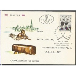 Austria 1965, Gimnastyka. FDC