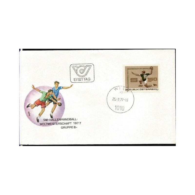 Austria 1977, Piłka ręczna. FDC