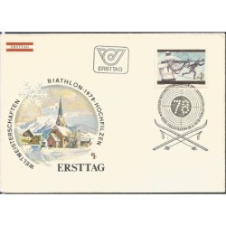 Austria 1978, Narciarstwo, biathlon. FDC