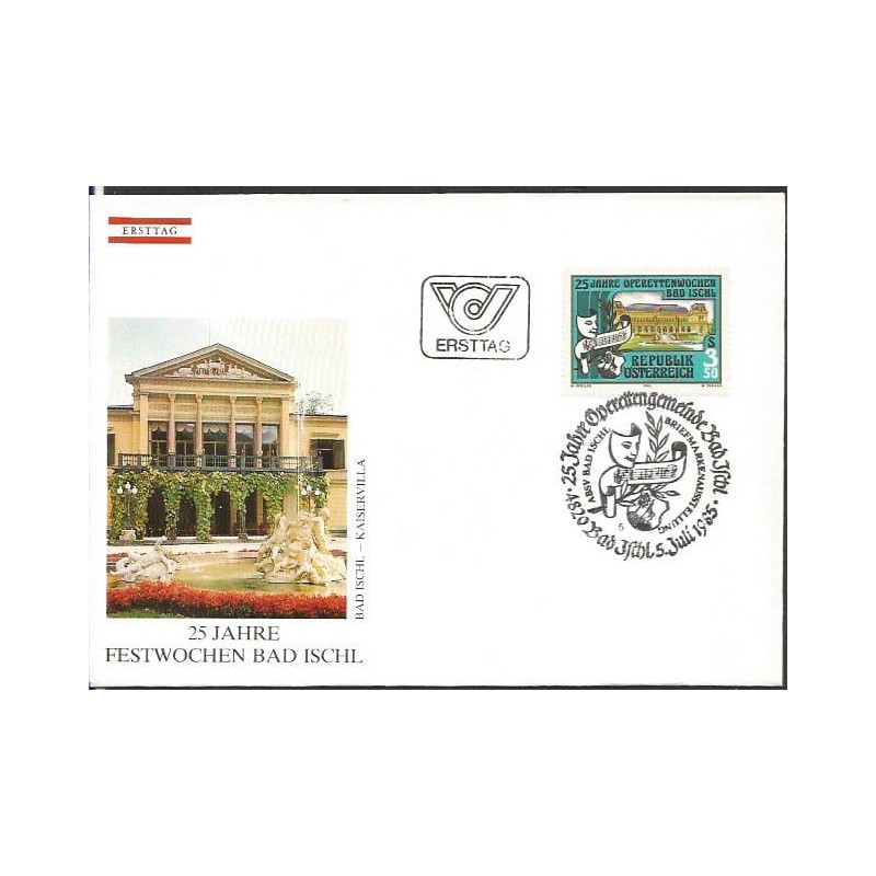 Austria 1985, Opera, operetka. FDC