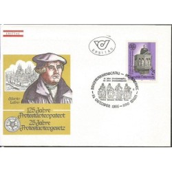 Austria 1986, Reformacja, protestantyzm, apostołowie. FDC