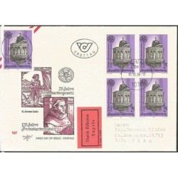 Austria 1986, Reformacja, protestantyzm, apostołowie. FDC