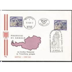 Austria 1986, Św. Gerold, Święty Gabriel. FDC