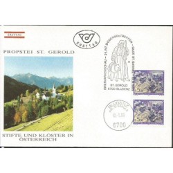 Austria 1986, Św. Gerold, Święty Gabriel. FDC