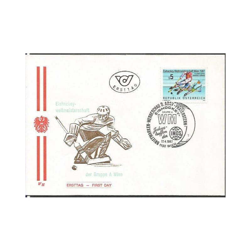 Austria 1987, Hokej, MŚ. FDC