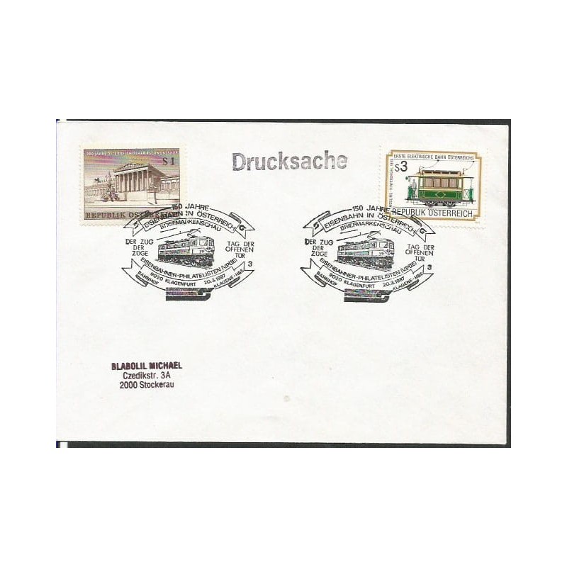 Austria 1987, Kolej, lokomotywa. Klagenfurt