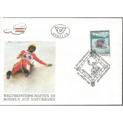 Austria 1992, Saneczkarstwo. FDC