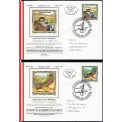 Austria 1995, Muzyka, instrumenty. 2 FDC