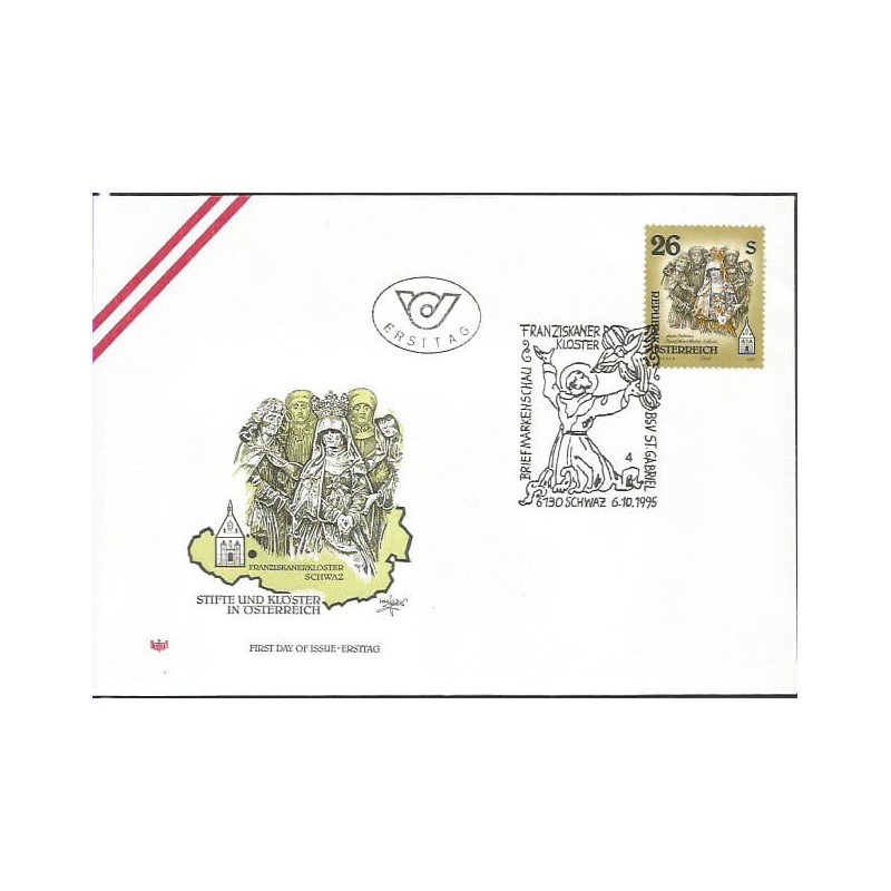 Austria 1995, Święty Franciszek. FDC