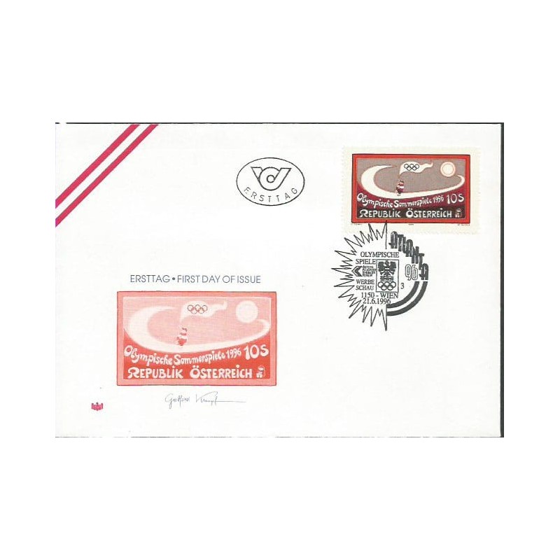 Austria 1996, Olimpiada letnia Atlanta. FDC