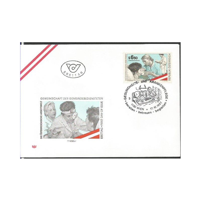Austria 1997, Medycyna, lekarze. FDC
